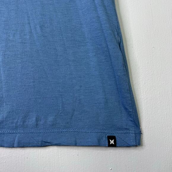 Hurley Hawaii Hibiscus Tropical Flower Graphic Blue T-Shirt Juniors's Size L - Picture 6 of 11